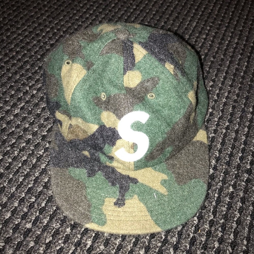 supreme camo wool hat